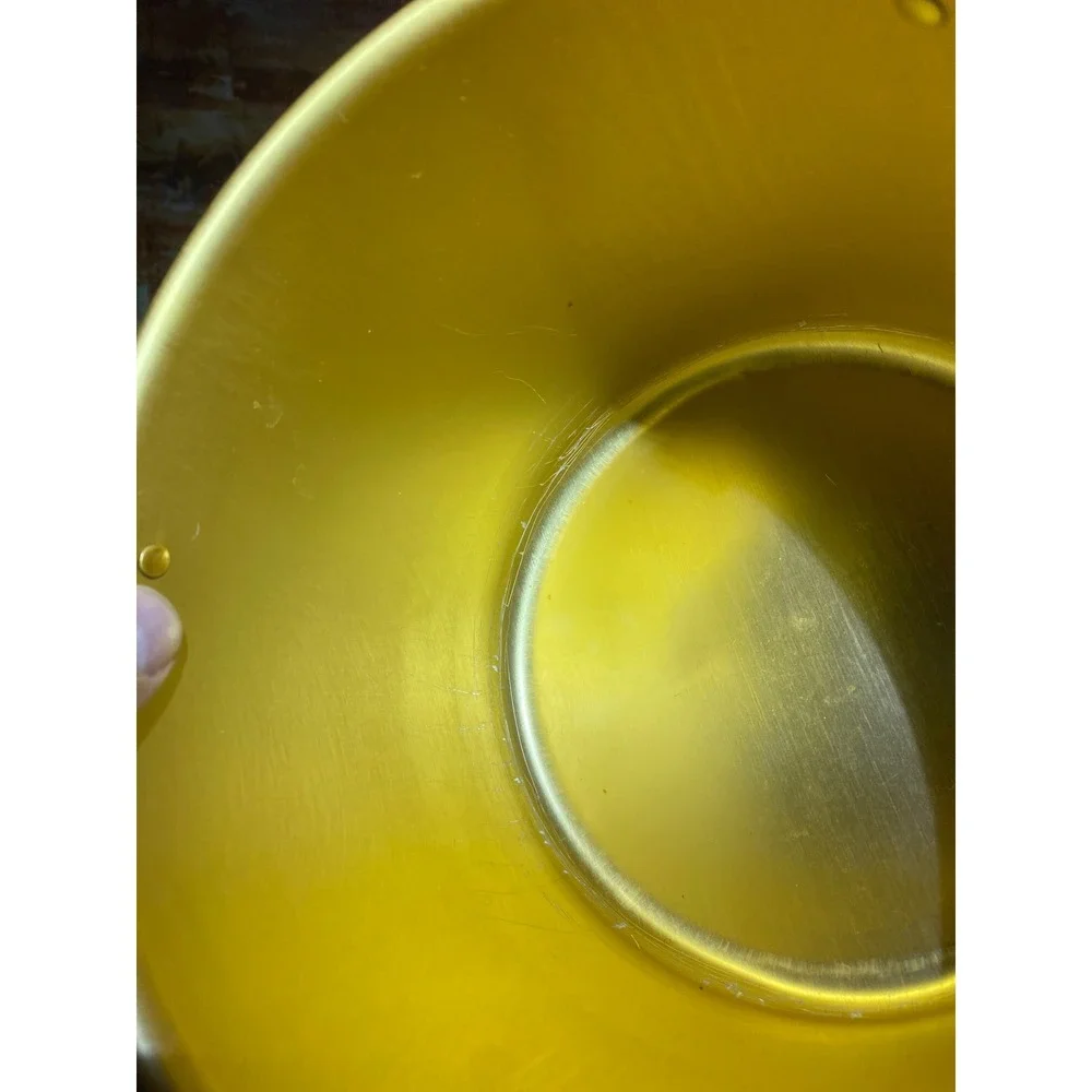 Vintage Rival Crock-Pot Bread 'n Cake Bake Gold Aluminum Insert Pan with Lid